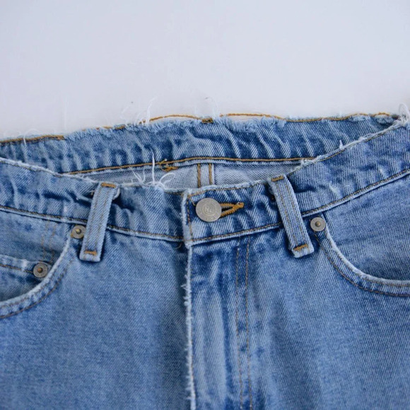 Vintage Ralph Lauren Polo Jeans Company Blue Distressed Relaxed Size 32x30 - Picture 12 of 16